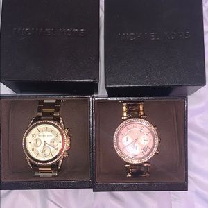 2 michel kors watches. both around $450-500 each.